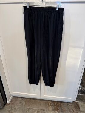 Splits59 Black Elastic-Waist Jogger Pants
